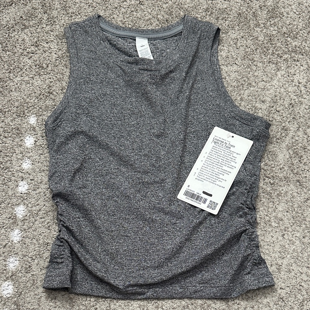 Lululemon Athletica Charcoal Tank Top
